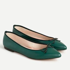 New J.CREW Gemma leather ballet flat